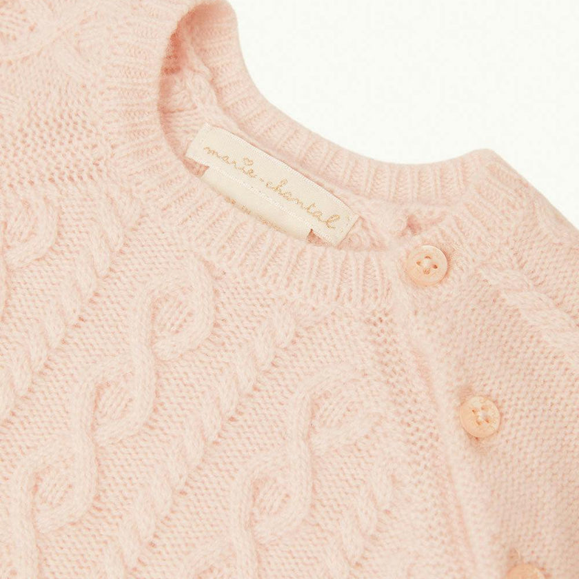 Bowen Cable Knit Dress - Pink