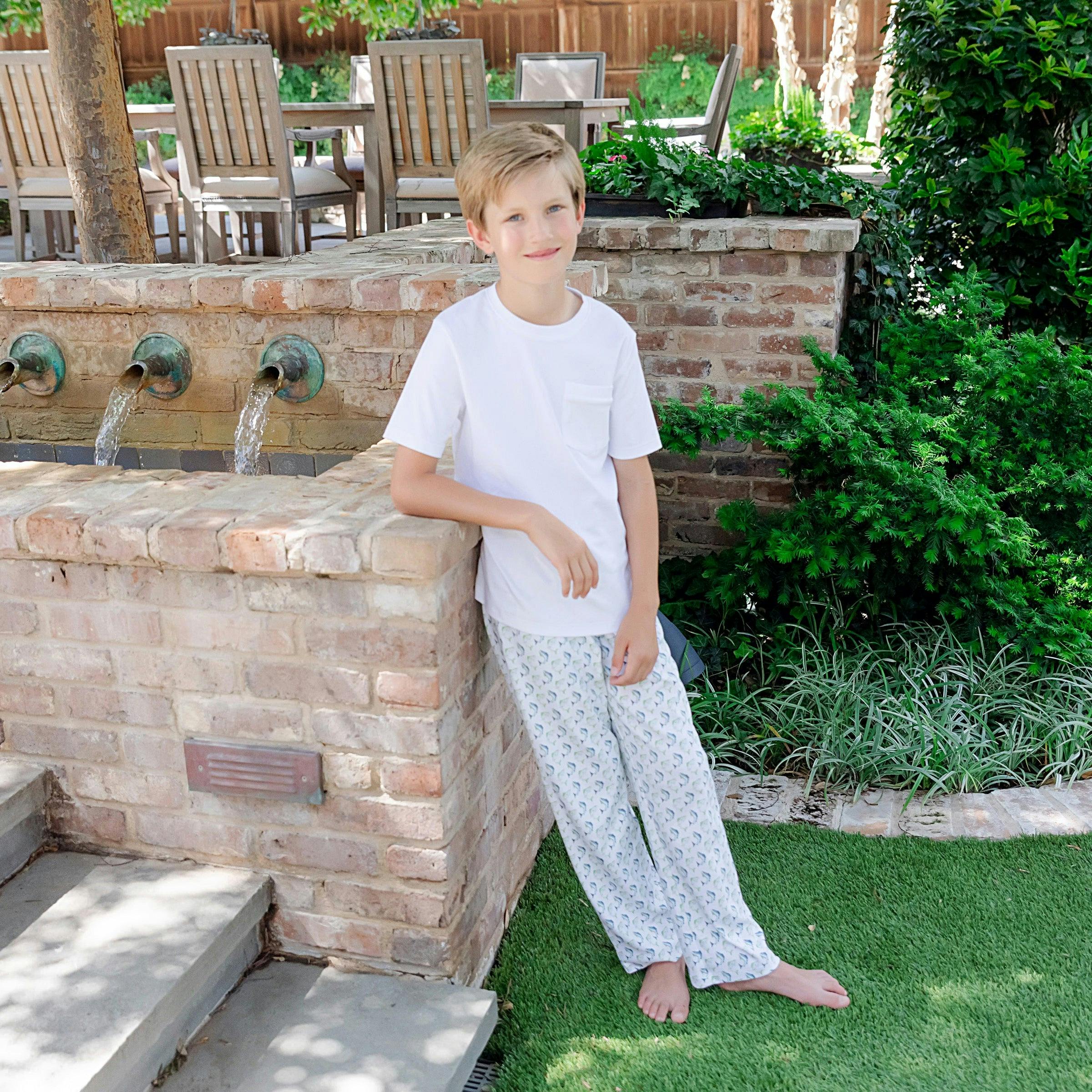 Beckett Boys' Hangout Pant - Jumping Trout