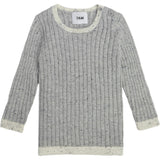 Ribbed Knit Long Sleeve Retro Top