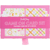 Packed Party Game On Playing Card Set of 2 Decks - Country Club Plaid Design Card Decks for Game Nights, Travel, and Outdoor Entertaining, 3.5x2.43 Inch