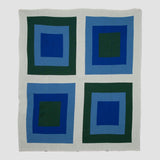 Cotton Sustainable Knit Geometric Throw Blanket - Bauhaus