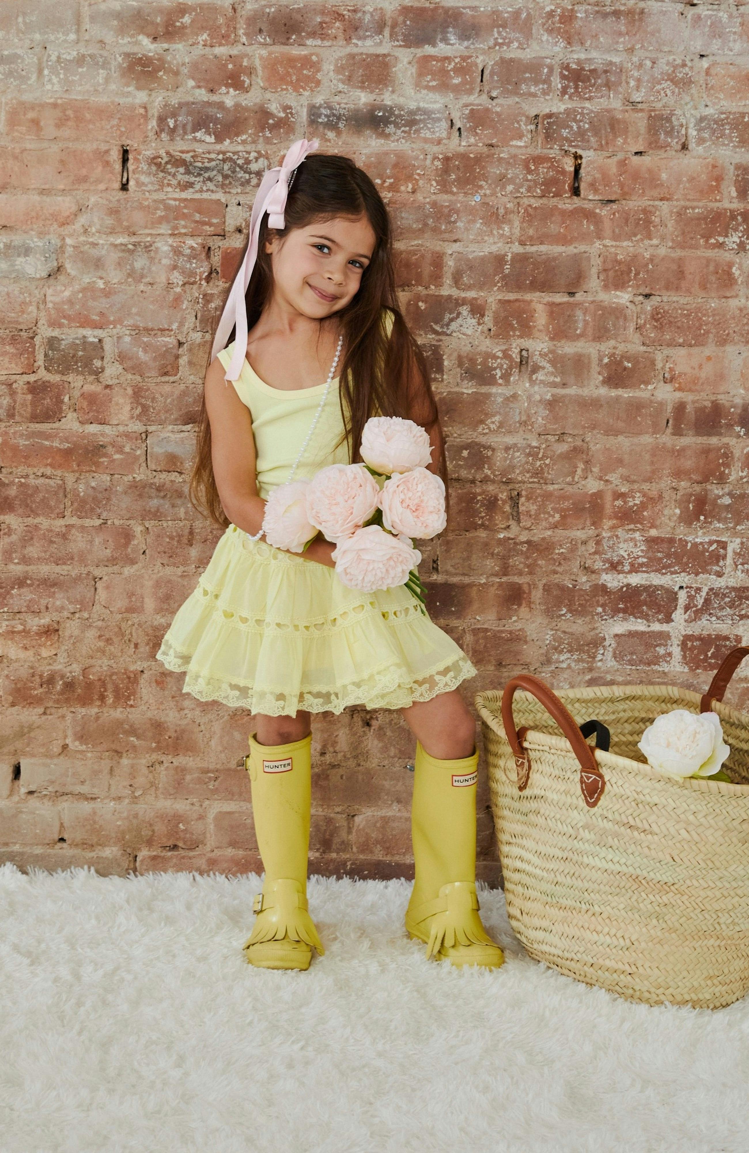 Sofia Pastel Yellow Mini Skirt