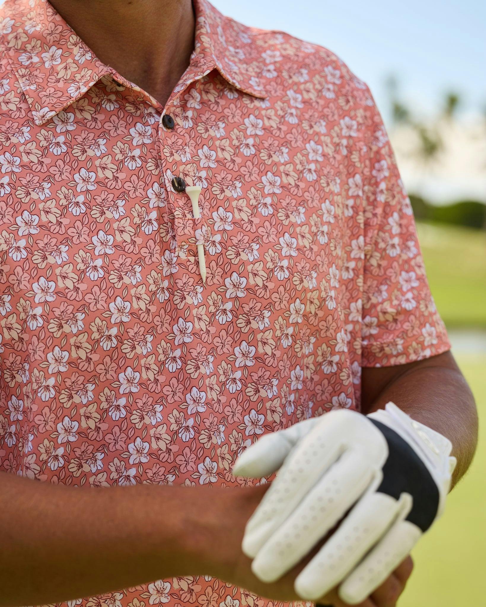 The Azaleas - Sunset Golf Shirt