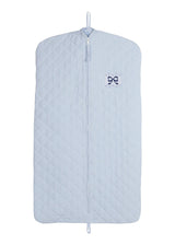 Quilted Luggage - Blue Bow