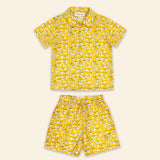 Kids Aryo Shirt and Otto Shorts Yellow Mushroom