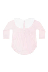 Pink Rocking Horse Embroidered Bubble LS