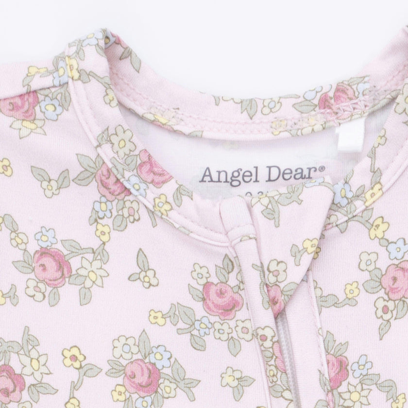 Edith's Rose Garden - 2 Way Ruffle Back Zipper Footie