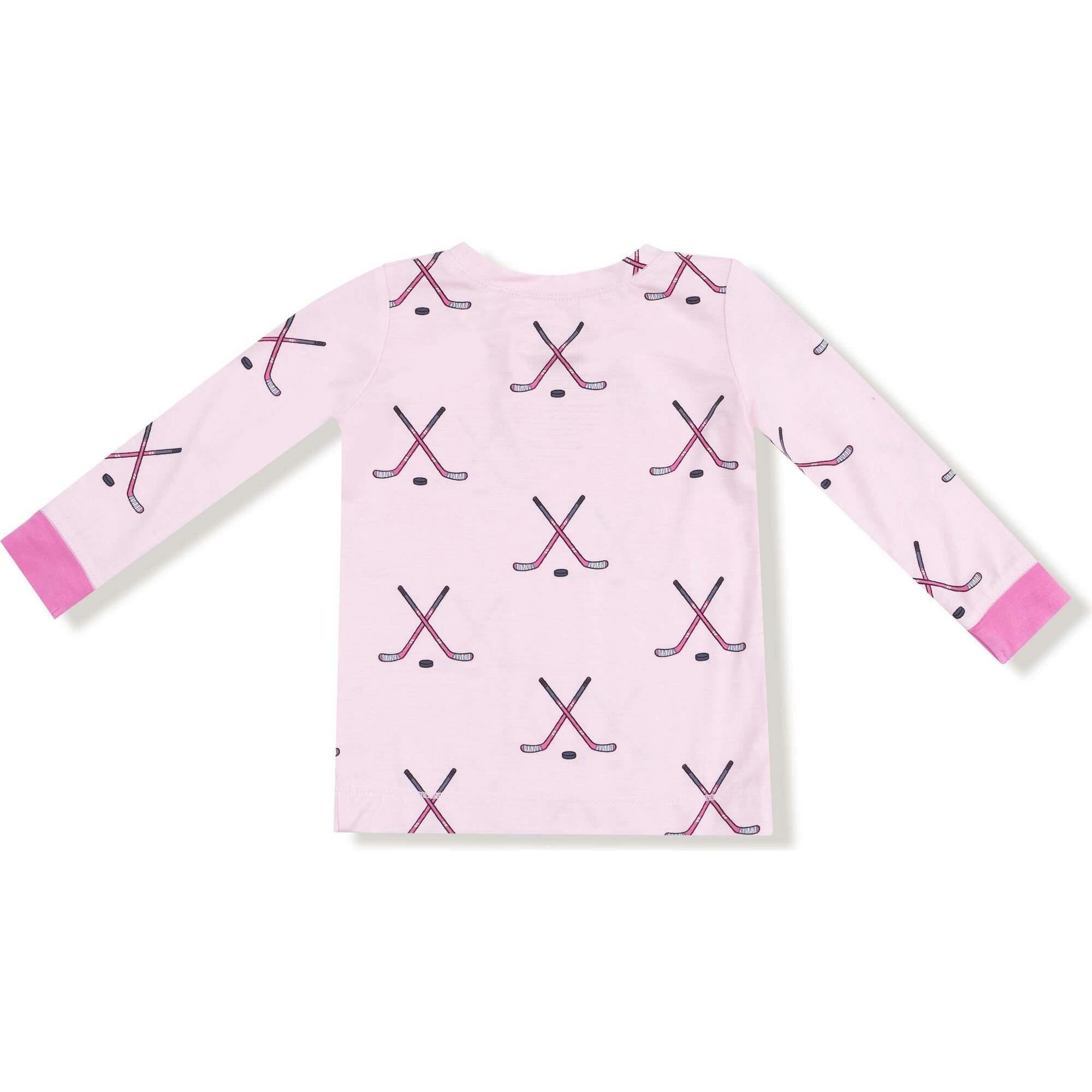 Hockey - Pink - Long Sleeve Loungewear Set