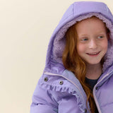 Girls Ruffle Pete Puffer - Lavender