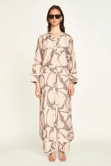 Malmo Dress in Putty Jurassic