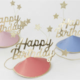 Happy Birthday & Stars Party Hats