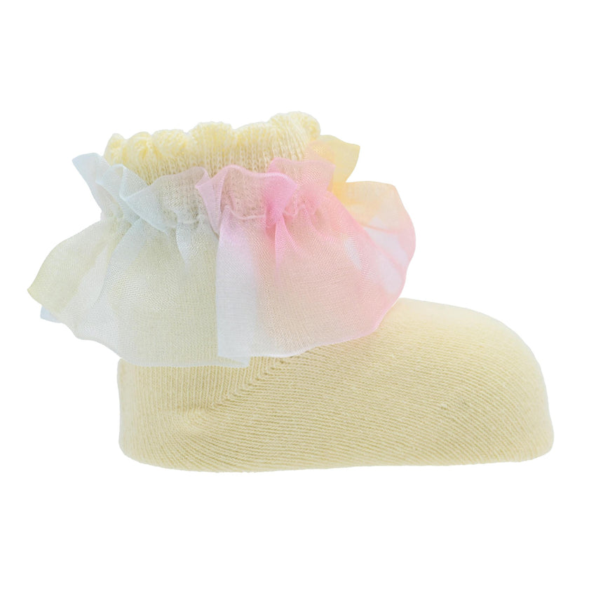 Rainbow Ruffle Cotton Socks Set