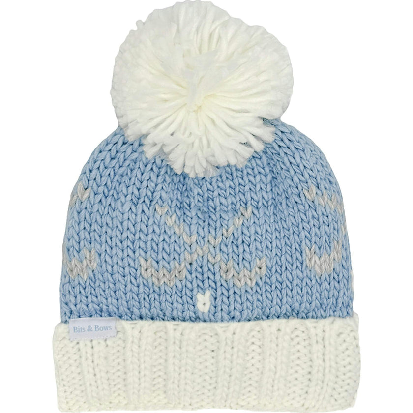 Golf Bobble Hat - Blue