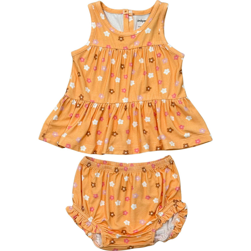 Baby Girl Double Peplum & Bloomer Set