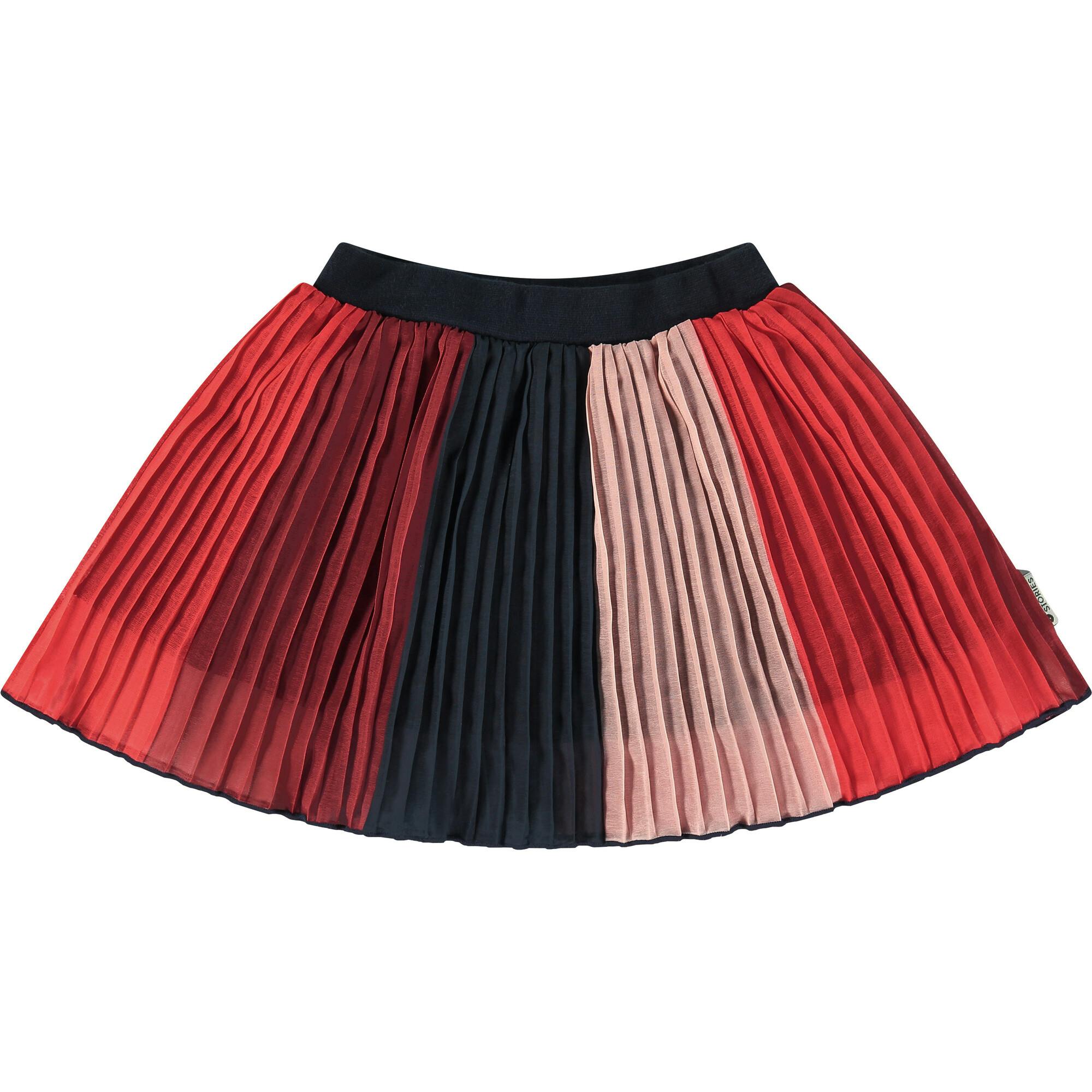Color-Block Tiered Skirt