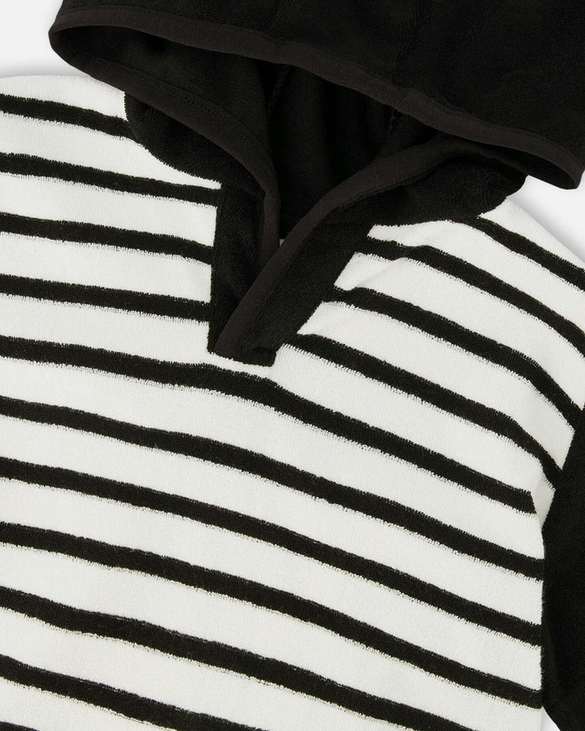 Hooded Terry T-Shirt With Shorts Set