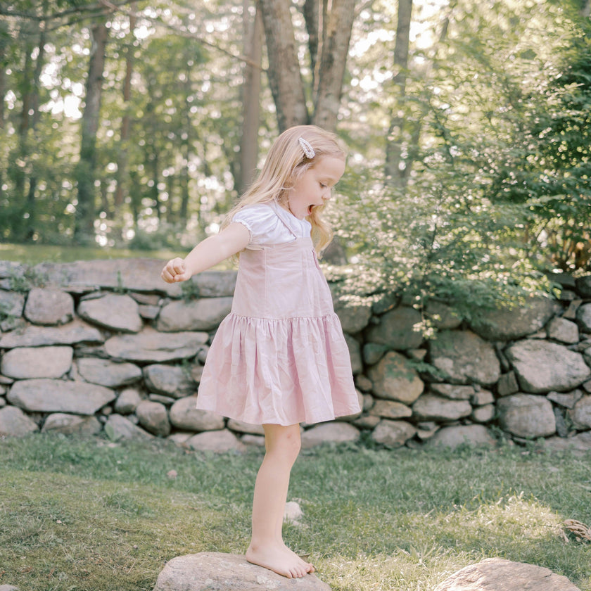 Hikari Pintuck Dress | Soft Pink