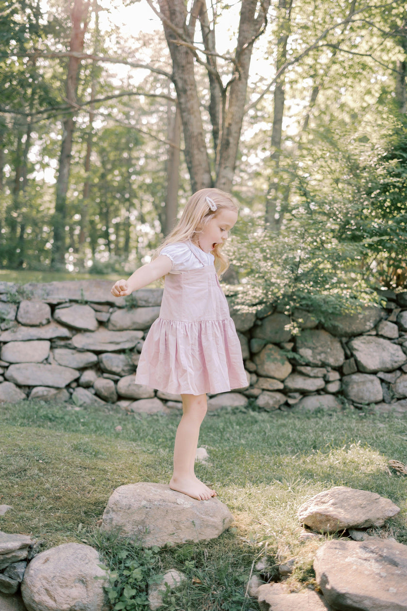 Hikari Pintuck Dress | Soft Pink