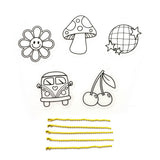 Shrink-Its! Mini DIY Shrink Art Kit - Good Vibes - 5 Charms