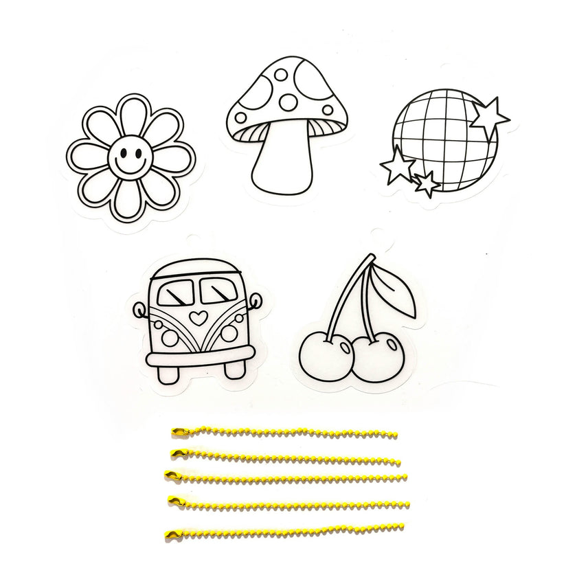 Shrink-Its! Mini DIY Shrink Art Kit - Good Vibes - 5 Charms