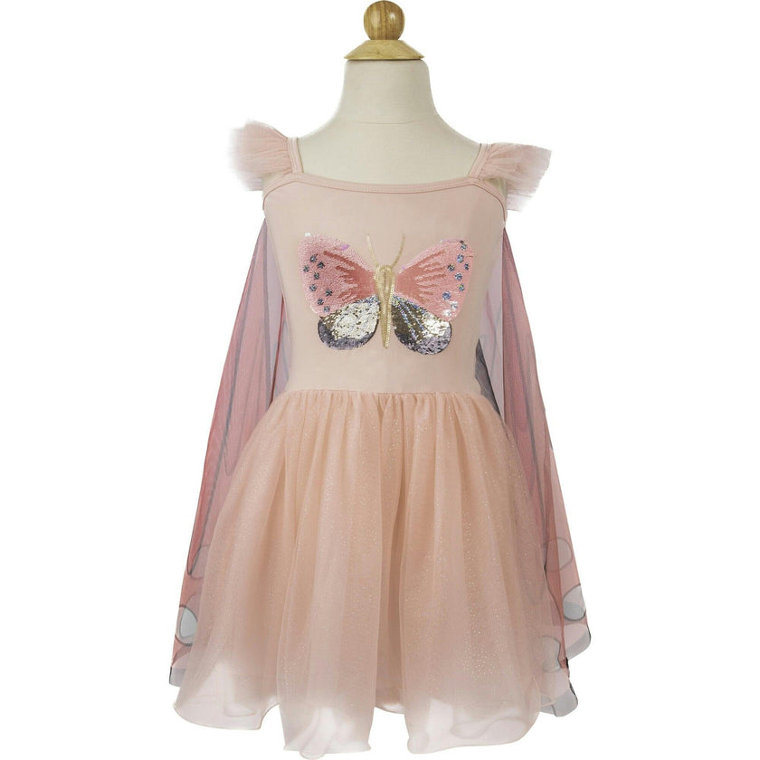 Sequins Secret Butterfly Twirl Dress with Wings