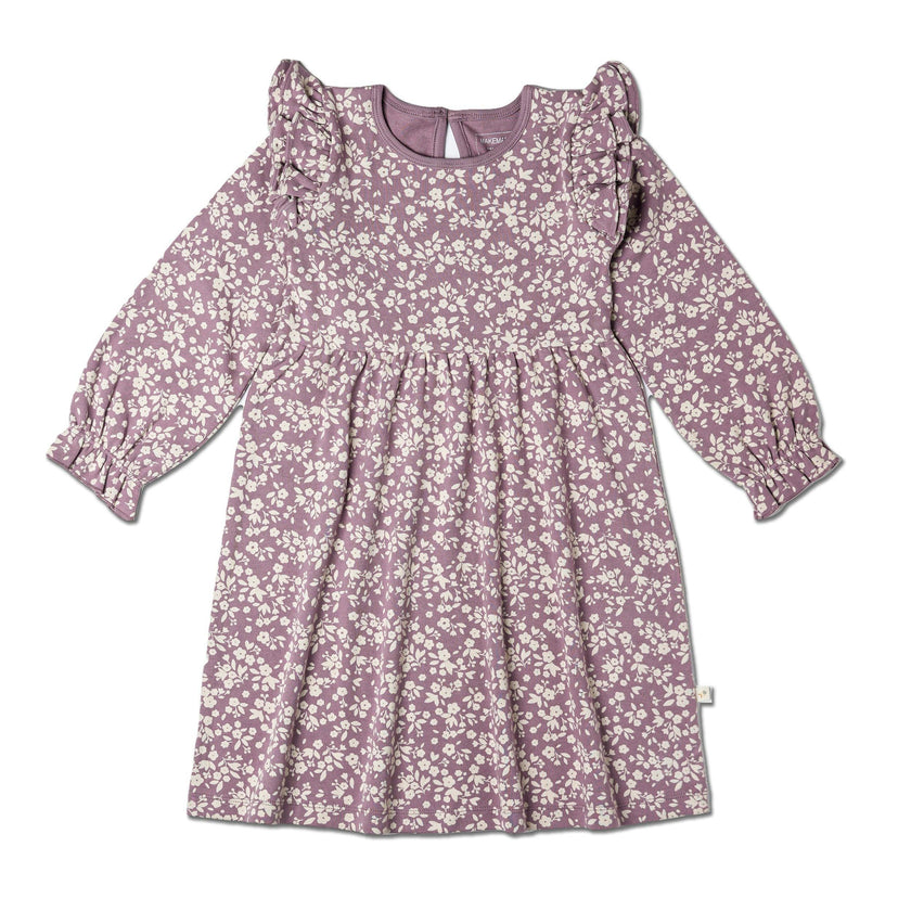 Organic Ruffle Sleeve Dress