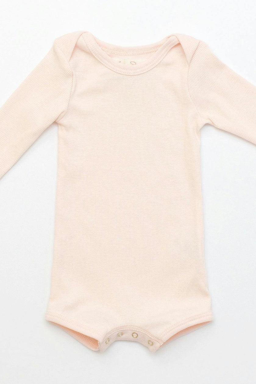 Long Sleeve Crawler w/ Snaps Blossom