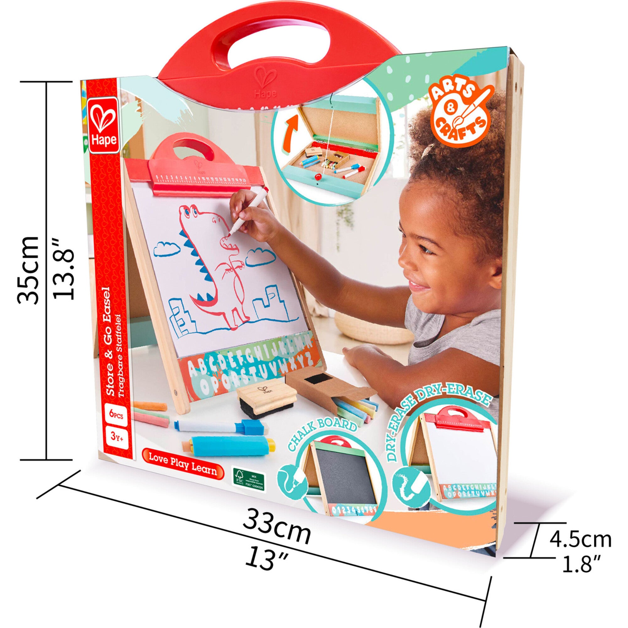 Store & Go Tabetop Double-Sided Easle