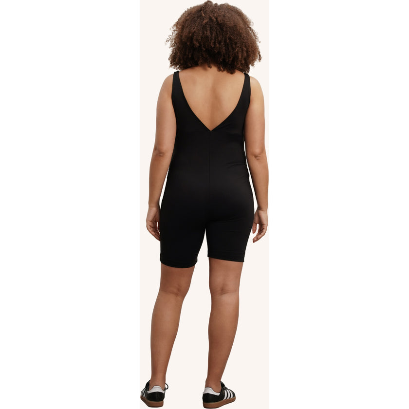 Stretch & Support Romper, Black