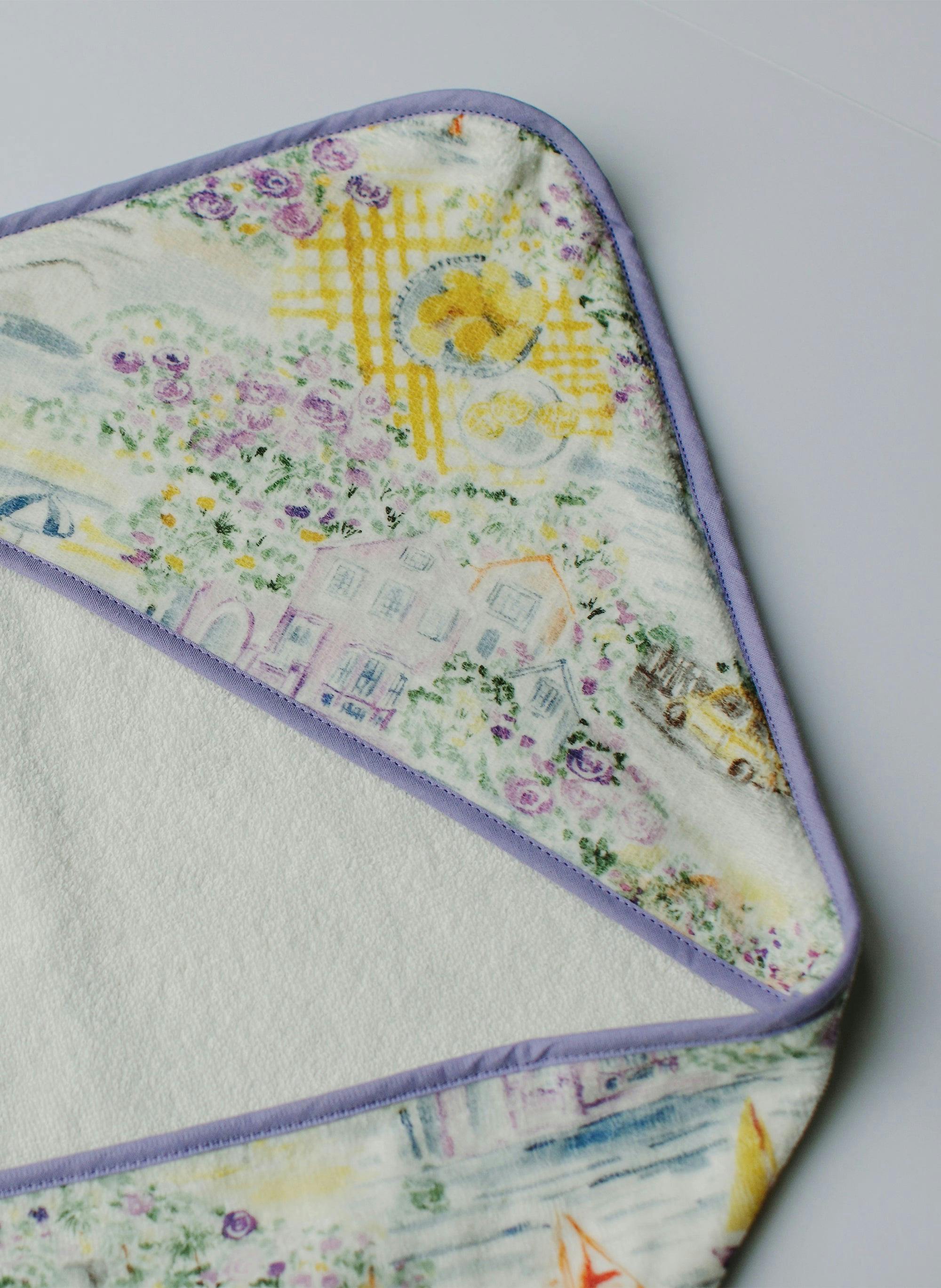 Hooded Bath Towel - Limoncello