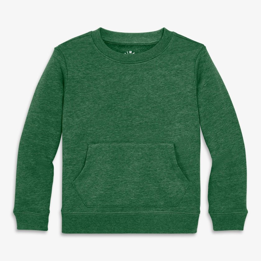 Kids cozy fleece crewneck sweatshirt