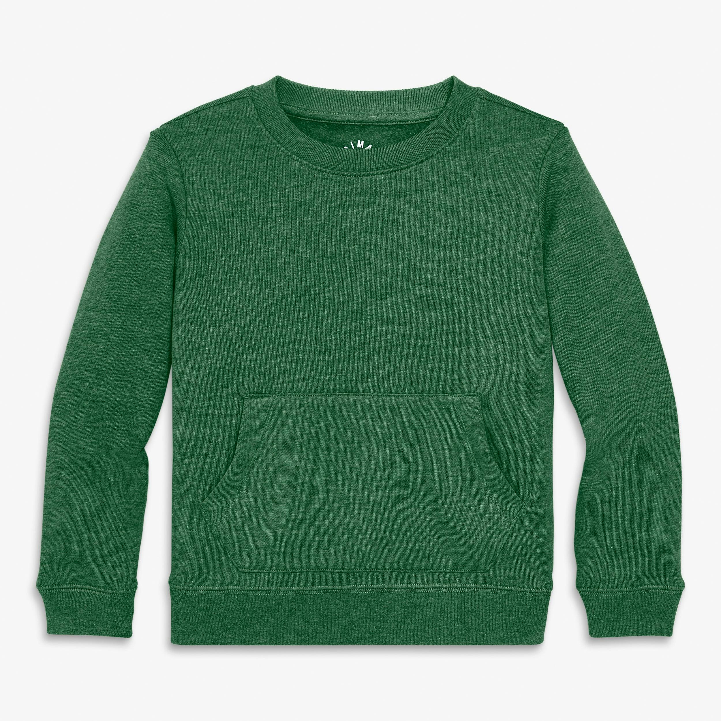 Kids cozy fleece crewneck sweatshirt