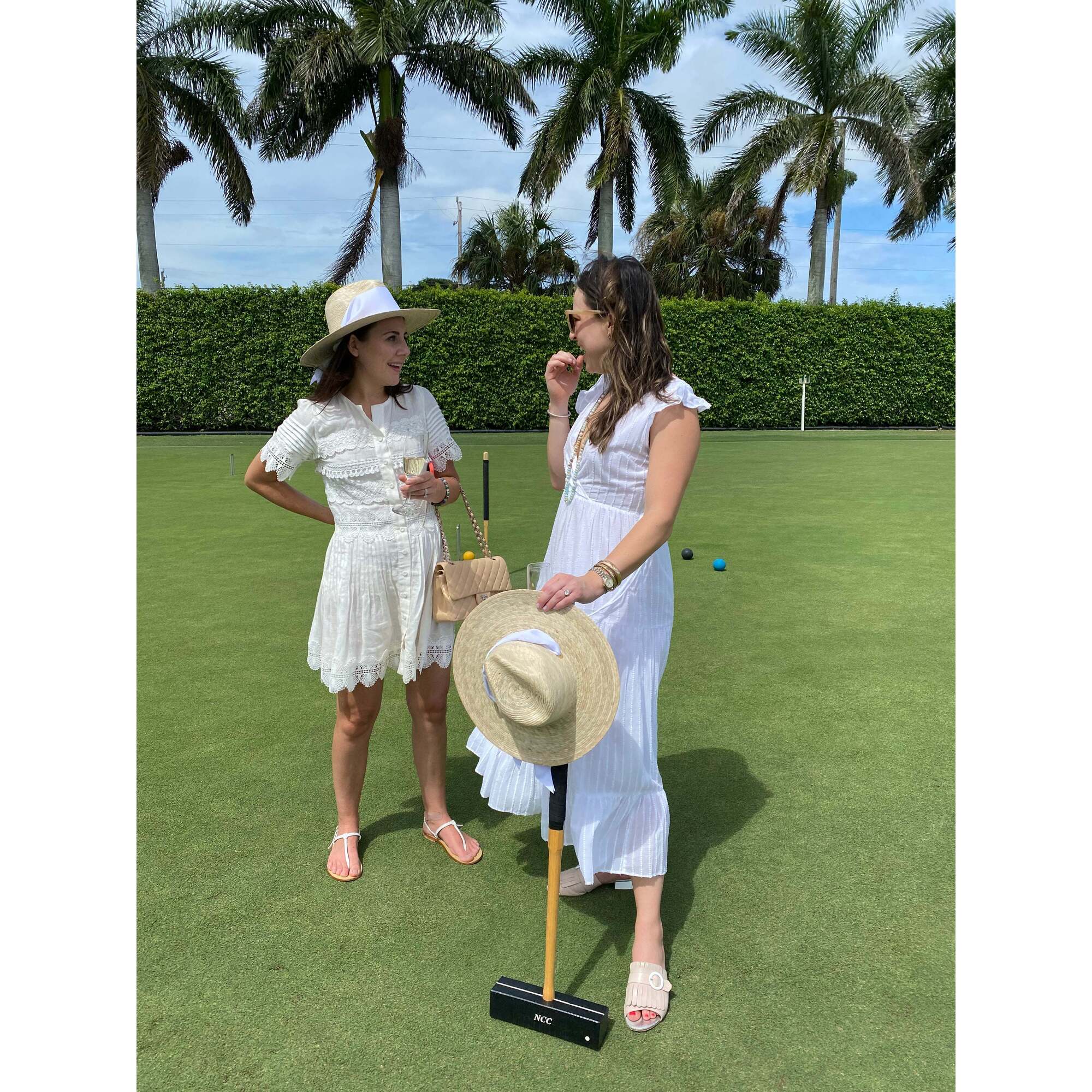 Women's Zinnia Wide & Short Brim Grosgrain Ribbon Masters Sun Hat, Green