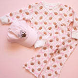 Football Trellis Sweatshirt & Flare Legging Set