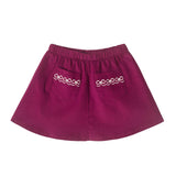 Infant Girls Sweater & Corduroy Skirt Set | Pumpkin Harvest - Burgundy