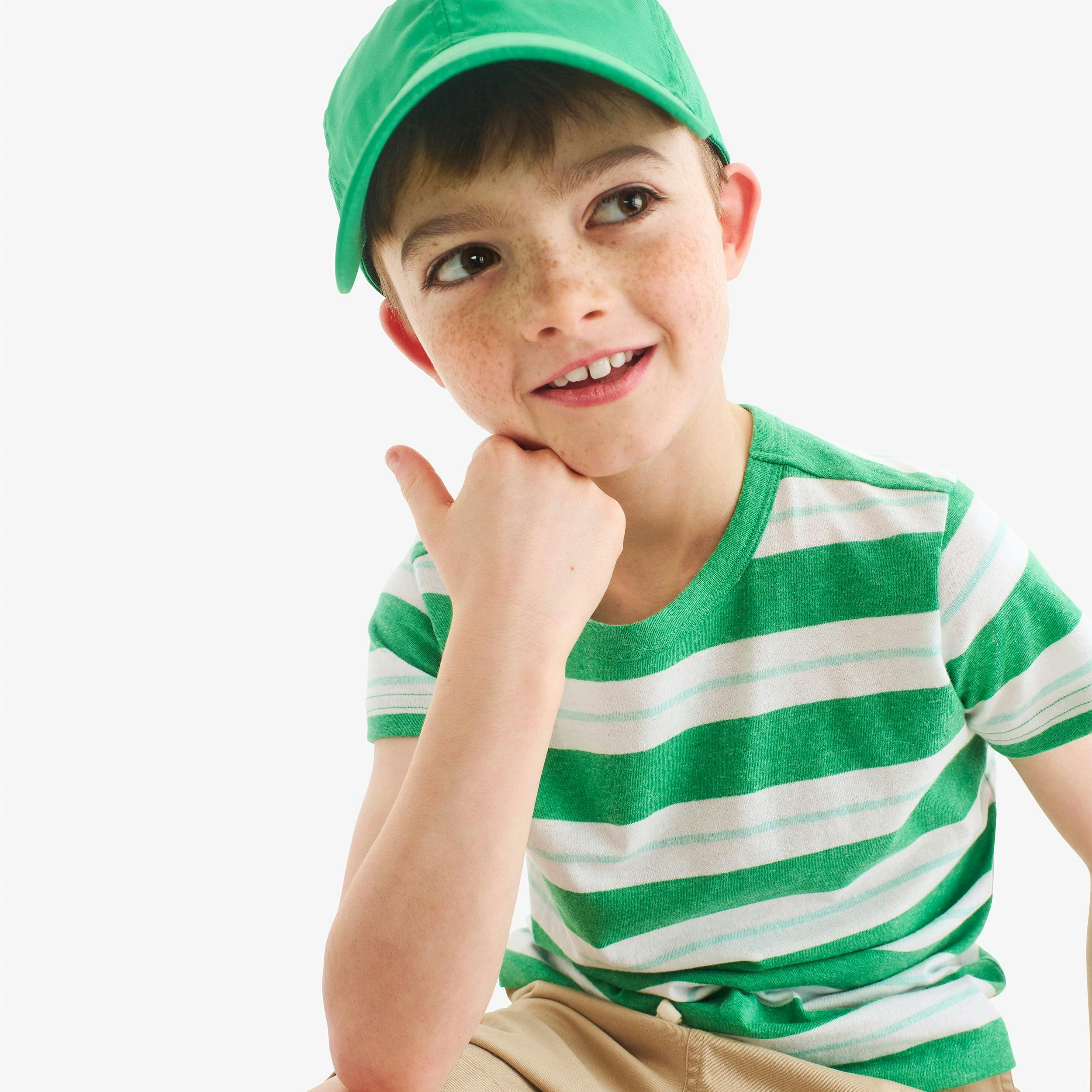Clearance kids heathered tee in multi stripe