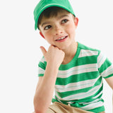 Kids heathered tee in multi stripe