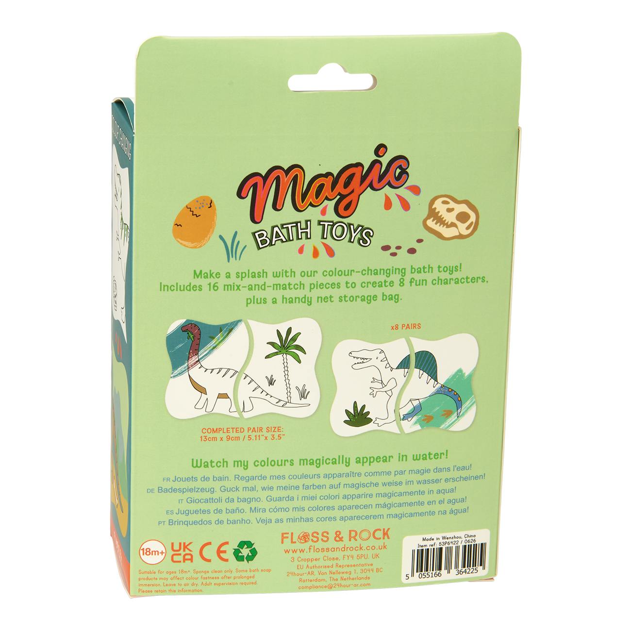 Dino Magic Water Bath Toys