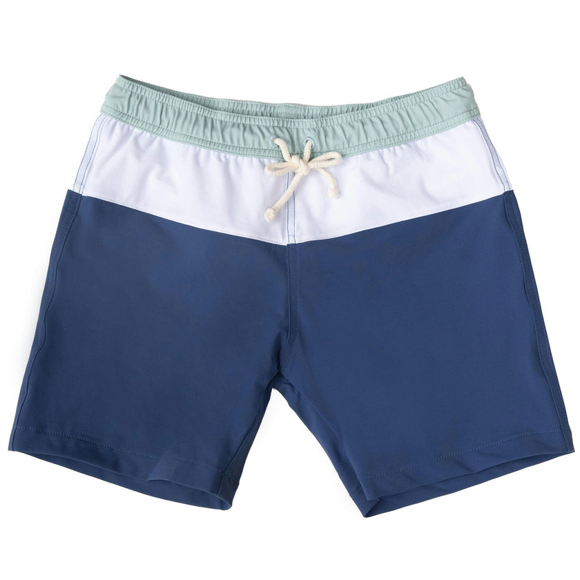 Swimshorts Harry - Spaceblue, ivory and Mint