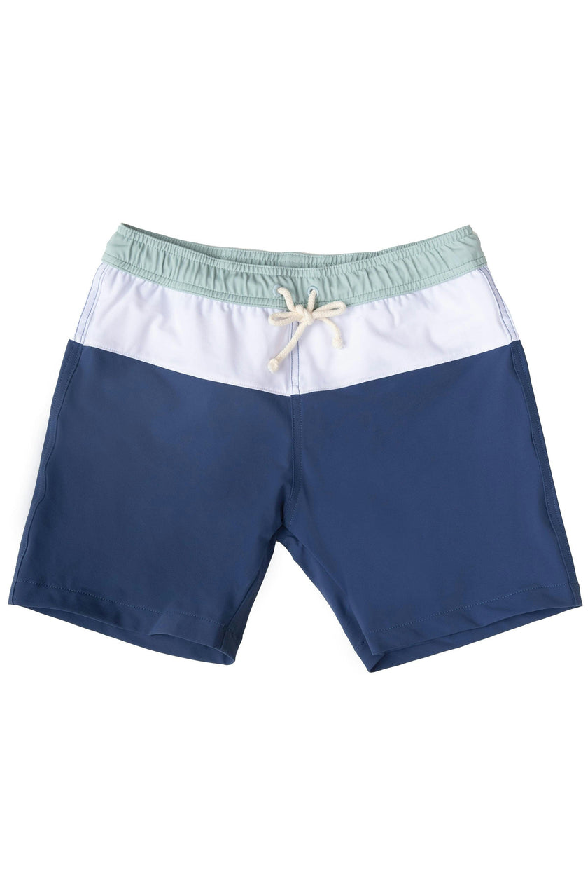 Swimshorts Harry - Spaceblue, ivory and Mint