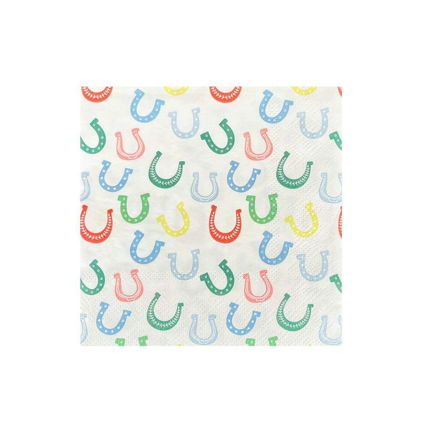 Wild West Horseshoe Print Petite Napkins