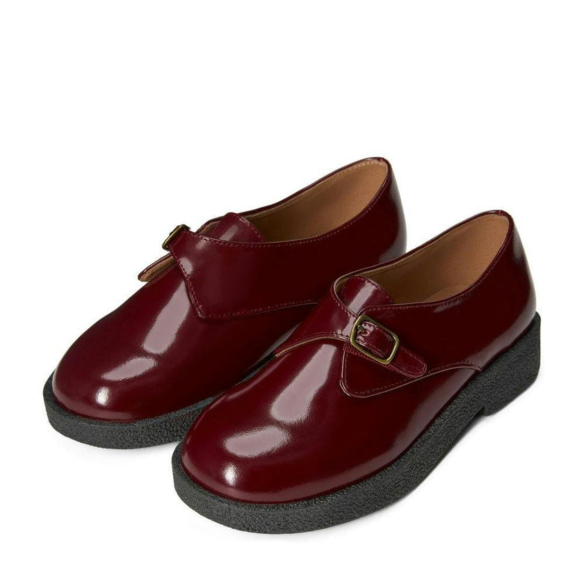Astrid Buckle Strap Rubber Sole Brogues Shoes