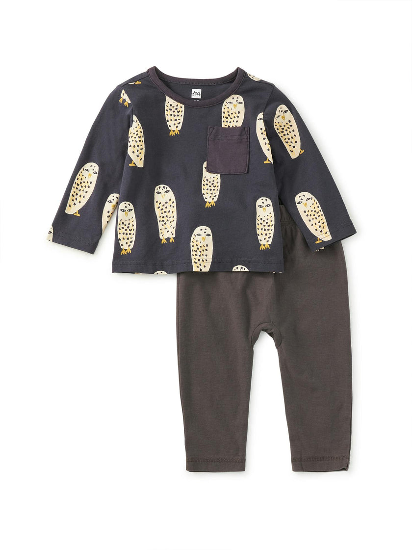Two Piece Baby Play Set, Snowy Owl