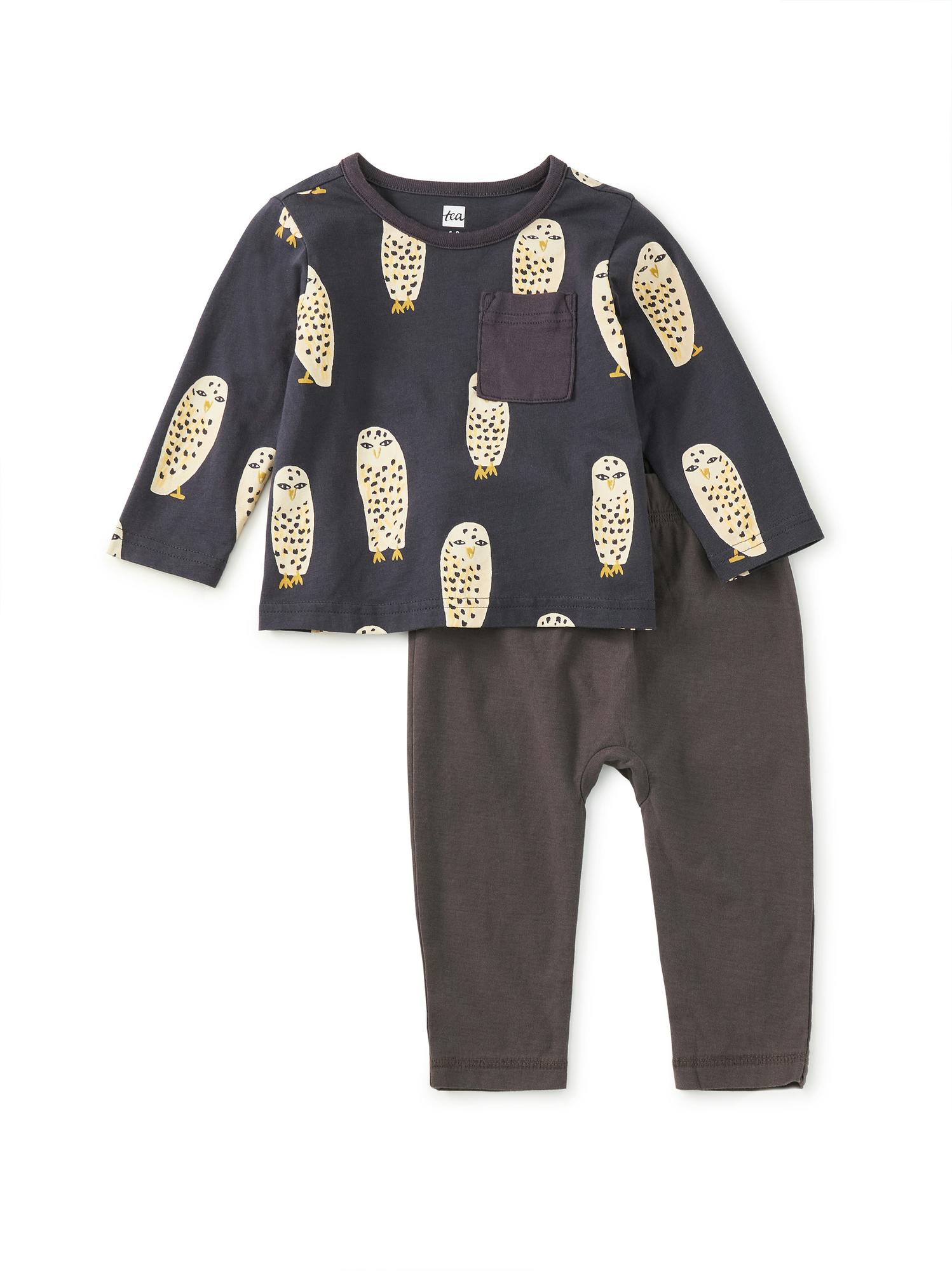 Two Piece Baby Play Set, Snowy Owl