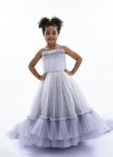 Purple Thelma Tulle Gown