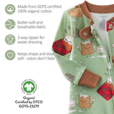 CRUZ Snug-fit Footed Baby Boys Pajamas