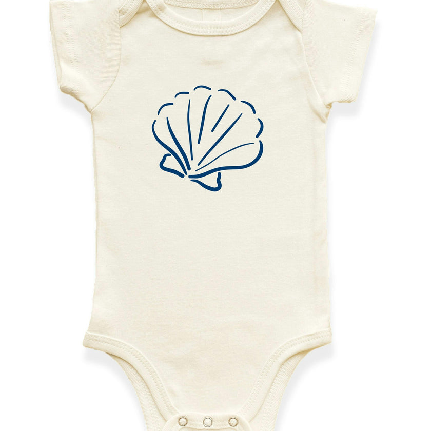 Seashell Organic Cotton Baby Bodysuit