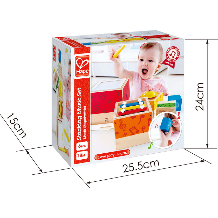 Odyssey Stacking Music Set W/ 6 Piece Musical Box Toy