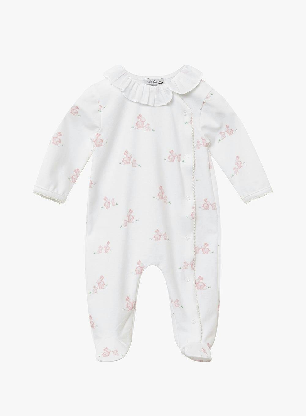 Baby Bunny Onesie in Pale Pink