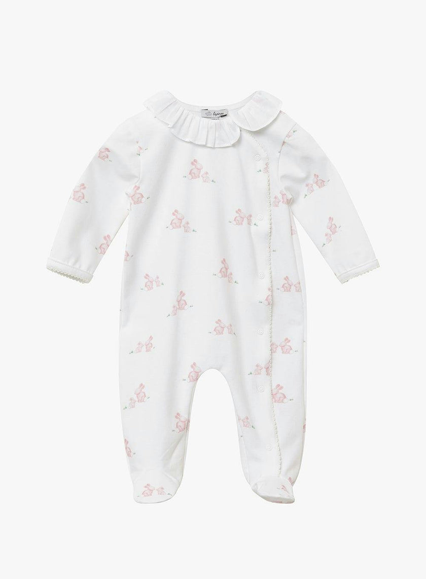Baby Bunny Onesie in Pale Pink